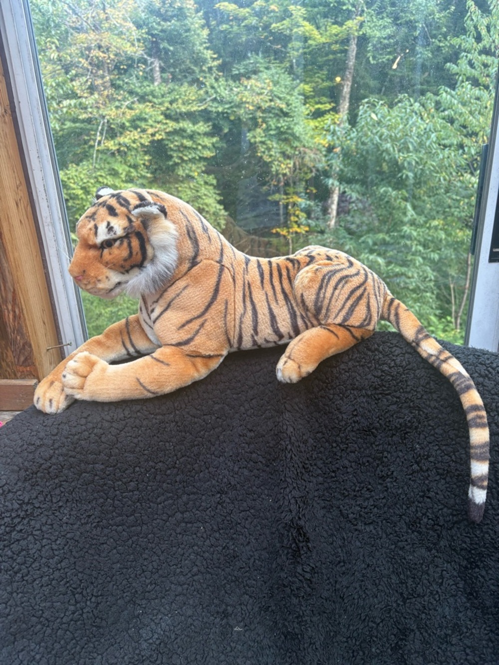 Softoys Realistic Tiger Plush 32-Inch Large Stuffed Animal Toy Big Cat